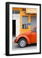 ¡Viva Mexico! Collection - Orange VW Beetle Car-Philippe Hugonnard-Framed Photographic Print