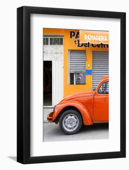 ¡Viva Mexico! Collection - Orange VW Beetle Car-Philippe Hugonnard-Framed Photographic Print