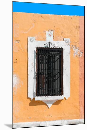 ¡Viva Mexico! Collection - Orange Window - Campeche-Philippe Hugonnard-Mounted Premium Photographic Print