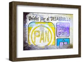 ¡Viva Mexico! Collection - "PAN" Street Art III-Philippe Hugonnard-Framed Photographic Print