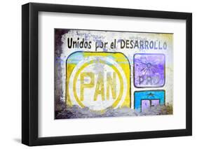 ¡Viva Mexico! Collection - "PAN" Street Art III-Philippe Hugonnard-Framed Photographic Print