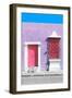 ¡Viva Mexico! Collection - Pink and Mauve Facade - Campeche-Philippe Hugonnard-Framed Premium Photographic Print