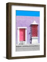 ¡Viva Mexico! Collection - Pink and Mauve Facade - Campeche-Philippe Hugonnard-Framed Photographic Print