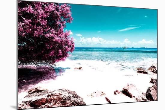 ¡Viva Mexico! Collection - Pink Caribbean Coastline - Isla Mujeres-Philippe Hugonnard-Mounted Photographic Print