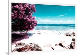 ¡Viva Mexico! Collection - Pink Caribbean Coastline - Isla Mujeres-Philippe Hugonnard-Framed Photographic Print