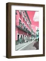 ¡Viva Mexico! Collection - Pink Street Scene - Guanajuato-Philippe Hugonnard-Framed Photographic Print