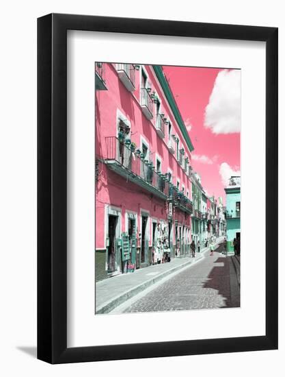 ¡Viva Mexico! Collection - Pink Street Scene - Guanajuato-Philippe Hugonnard-Framed Photographic Print