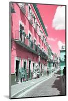 ¡Viva Mexico! Collection - Pink Street Scene - Guanajuato-Philippe Hugonnard-Mounted Photographic Print