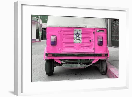 ¡Viva Mexico! Collection - Pink Tuk Tuk-Philippe Hugonnard-Framed Photographic Print