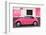 ¡Viva Mexico! Collection - Pink VW Beetle Car and American Graffiti-Philippe Hugonnard-Framed Photographic Print