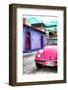 ¡Viva Mexico! Collection - Pink VW Beetle Car in a Colorful Street-Philippe Hugonnard-Framed Photographic Print