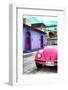 ¡Viva Mexico! Collection - Pink VW Beetle Car in a Colorful Street-Philippe Hugonnard-Framed Photographic Print