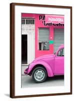 ¡Viva Mexico! Collection - Pink VW Beetle Car-Philippe Hugonnard-Framed Photographic Print