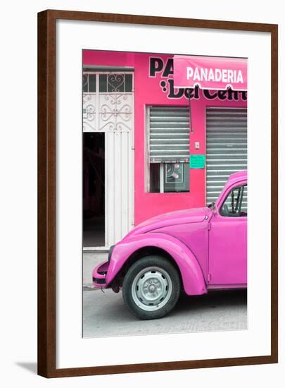 ¡Viva Mexico! Collection - Pink VW Beetle Car-Philippe Hugonnard-Framed Photographic Print