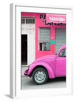 ¡Viva Mexico! Collection - Pink VW Beetle Car-Philippe Hugonnard-Framed Photographic Print