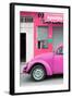 ¡Viva Mexico! Collection - Pink VW Beetle Car-Philippe Hugonnard-Framed Photographic Print