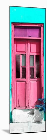 ¡Viva Mexico! Collection - Pink Window and Turquoise Wall-Philippe Hugonnard-Mounted Photographic Print