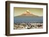 ¡Viva Mexico! Collection - Popocatepetl Volcano in Puebla at Sunset-Philippe Hugonnard-Framed Photographic Print