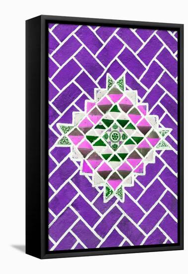 ¡Viva Mexico! Collection - Purple Mosaics-Philippe Hugonnard-Framed Stretched Canvas