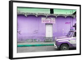 ¡Viva Mexico! Collection - Purple Truck-Philippe Hugonnard-Framed Photographic Print