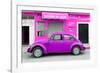 ¡Viva Mexico! Collection - Purple Volkswagen Beetle Car-Philippe Hugonnard-Framed Photographic Print