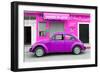 ¡Viva Mexico! Collection - Purple Volkswagen Beetle Car-Philippe Hugonnard-Framed Photographic Print