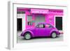 ¡Viva Mexico! Collection - Purple Volkswagen Beetle Car-Philippe Hugonnard-Framed Photographic Print