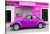 ¡Viva Mexico! Collection - Purple Volkswagen Beetle Car-Philippe Hugonnard-Stretched Canvas