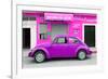 ¡Viva Mexico! Collection - Purple Volkswagen Beetle Car-Philippe Hugonnard-Framed Photographic Print