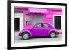 ¡Viva Mexico! Collection - Purple Volkswagen Beetle Car-Philippe Hugonnard-Framed Photographic Print