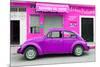 ¡Viva Mexico! Collection - Purple Volkswagen Beetle Car-Philippe Hugonnard-Mounted Photographic Print