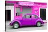 ¡Viva Mexico! Collection - Purple Volkswagen Beetle Car-Philippe Hugonnard-Stretched Canvas