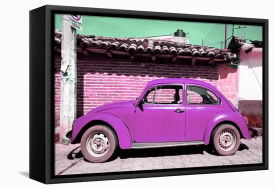 ¡Viva Mexico! Collection - Purple Volkswagen Beetle-Philippe Hugonnard-Framed Stretched Canvas