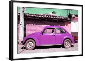 ¡Viva Mexico! Collection - Purple Volkswagen Beetle-Philippe Hugonnard-Framed Photographic Print