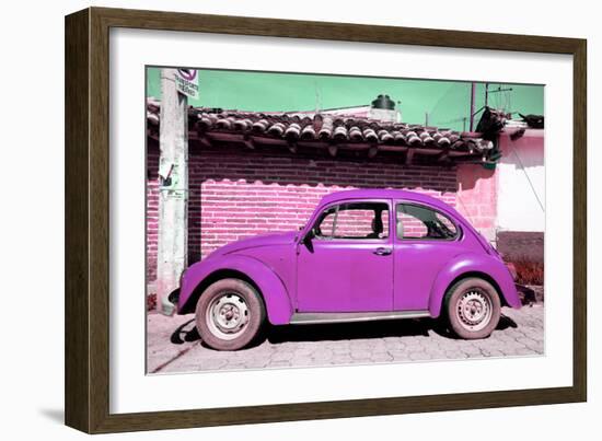 ¡Viva Mexico! Collection - Purple Volkswagen Beetle-Philippe Hugonnard-Framed Photographic Print