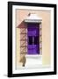 ¡Viva Mexico! Collection - Purple Window and Apricot Wall in Campeche-Philippe Hugonnard-Framed Photographic Print