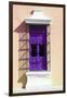 ¡Viva Mexico! Collection - Purple Window and Apricot Wall in Campeche-Philippe Hugonnard-Framed Photographic Print