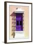 ¡Viva Mexico! Collection - Purple Window and Apricot Wall in Campeche-Philippe Hugonnard-Framed Photographic Print