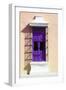 ¡Viva Mexico! Collection - Purple Window and Apricot Wall in Campeche-Philippe Hugonnard-Framed Photographic Print