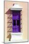 ¡Viva Mexico! Collection - Purple Window and Apricot Wall in Campeche-Philippe Hugonnard-Mounted Photographic Print