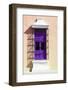 ¡Viva Mexico! Collection - Purple Window and Apricot Wall in Campeche-Philippe Hugonnard-Framed Photographic Print