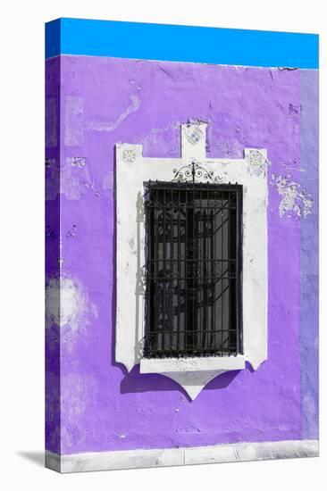 ¡Viva Mexico! Collection - Purple Window - Campeche-Philippe Hugonnard-Stretched Canvas