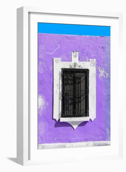 ¡Viva Mexico! Collection - Purple Window - Campeche-Philippe Hugonnard-Framed Premium Photographic Print