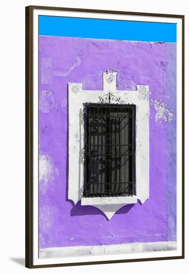 ¡Viva Mexico! Collection - Purple Window - Campeche-Philippe Hugonnard-Framed Premium Photographic Print