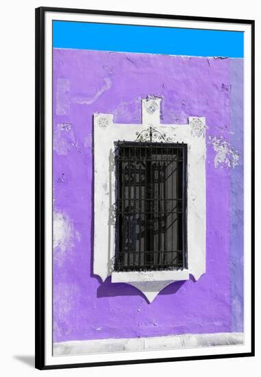 ¡Viva Mexico! Collection - Purple Window - Campeche-Philippe Hugonnard-Framed Premium Photographic Print