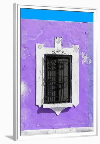 ¡Viva Mexico! Collection - Purple Window - Campeche-Philippe Hugonnard-Framed Premium Photographic Print