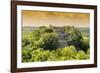 ¡Viva Mexico! Collection - Pyramid in Mayan City at Sunset of Calakmul-Philippe Hugonnard-Framed Photographic Print