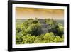 ¡Viva Mexico! Collection - Pyramid in Mayan City at Sunset of Calakmul-Philippe Hugonnard-Framed Photographic Print