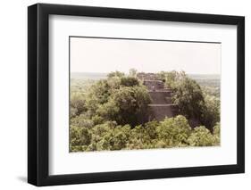 ¡Viva Mexico! Collection - Pyramid in Mayan City of Calakmul-Philippe Hugonnard-Framed Photographic Print