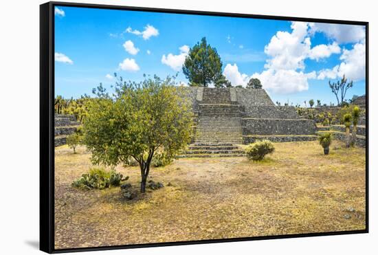 ¡Viva Mexico! Collection - Pyramid of Cantona II - Puebla-Philippe Hugonnard-Framed Stretched Canvas